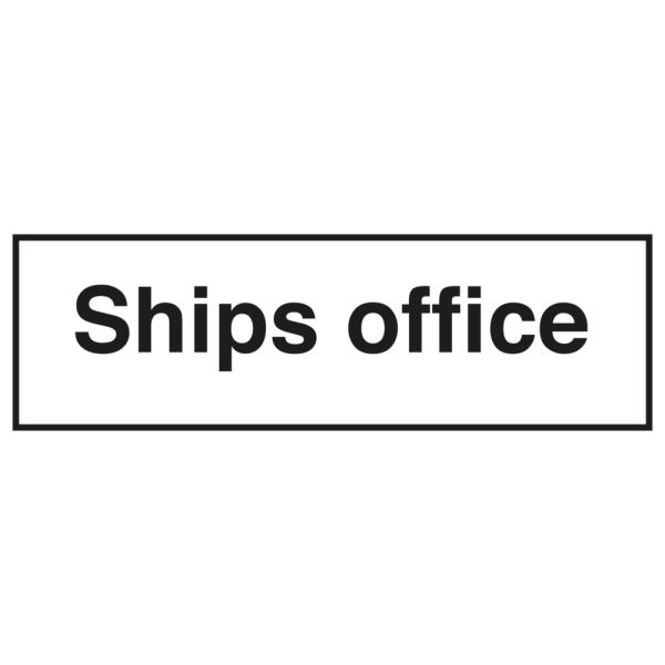 Accomodation sign - Ships office