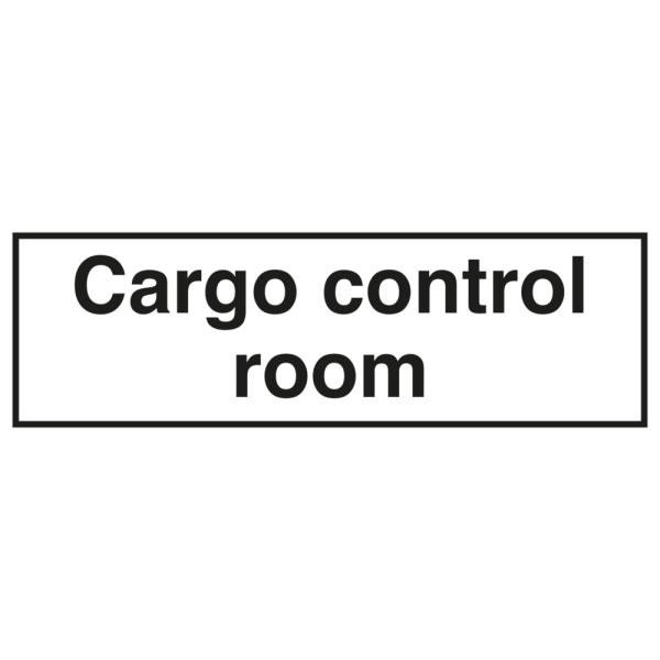 Accomodation sign - Cargo control room 