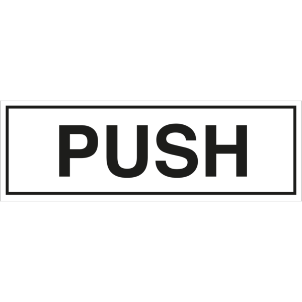 Accomodation sign - Push 