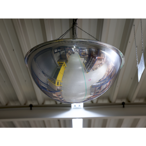 360° Kupolformad vidvinkelspegel i akryl, flera storlekar