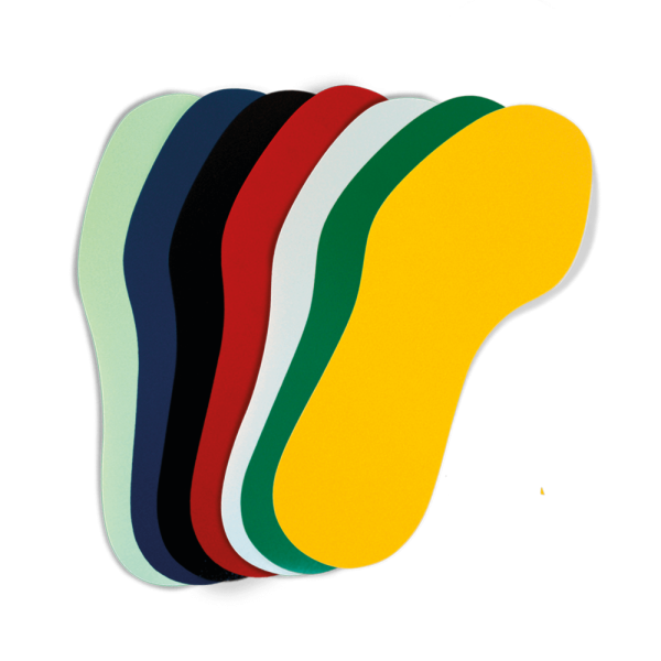 Markering av säkerhetsvägar - Fotavtryck för golvmarkering