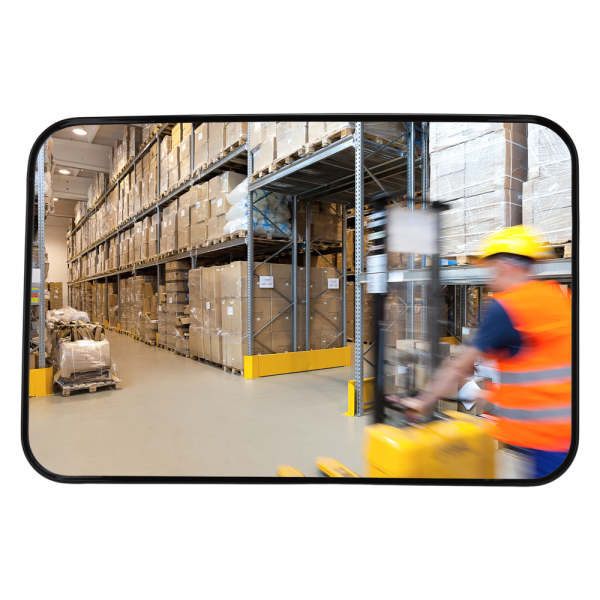 Rektangulär industrispegel i akryl, flera storlekar