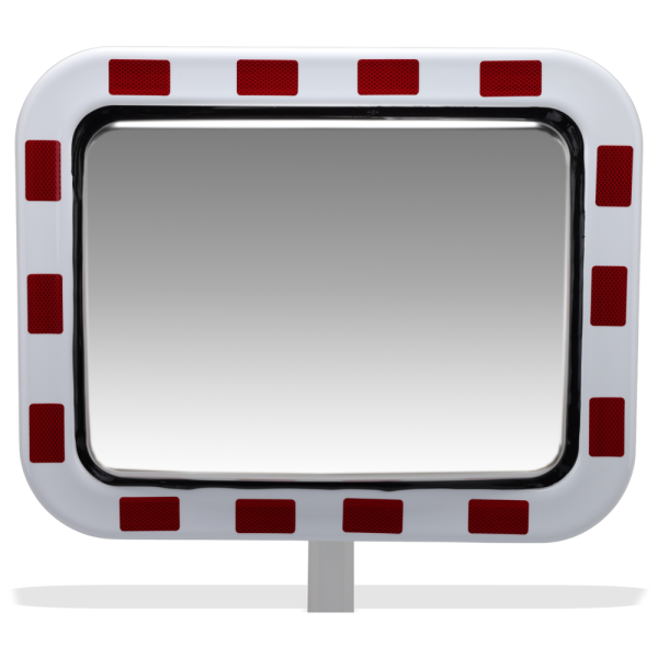 Rektangulär trafikspegel i INOX, flera storlekar