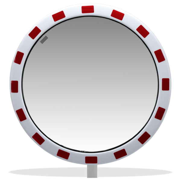 Rund trafikspegel i INOX, flera storlekar