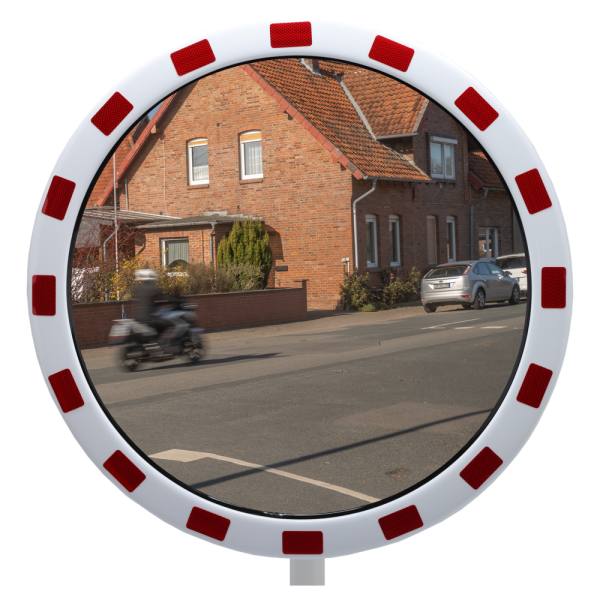 Rund trafikspegel i INOX, flera storlekar