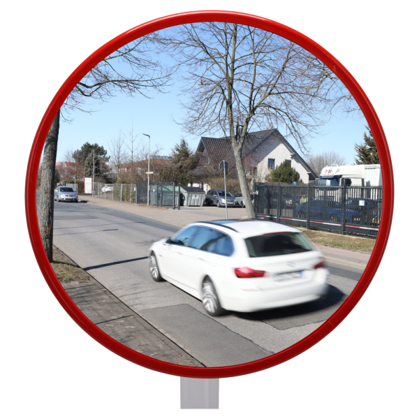 Rund industrispegel i akryl, flera storlekar