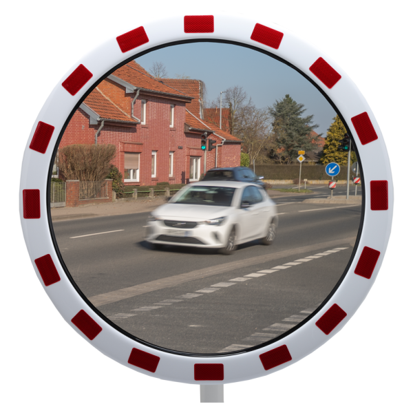 Rund trafikspegel i polykarbonat, flera storlekar