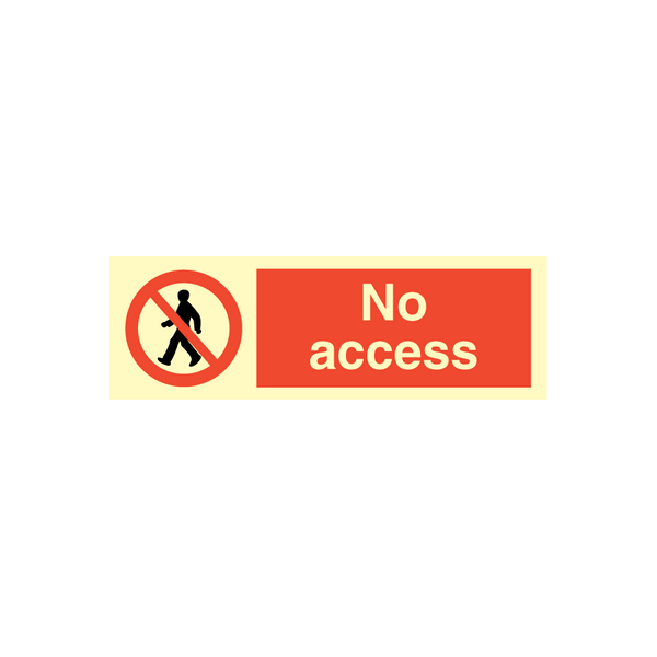 Prohibition sign - No access 