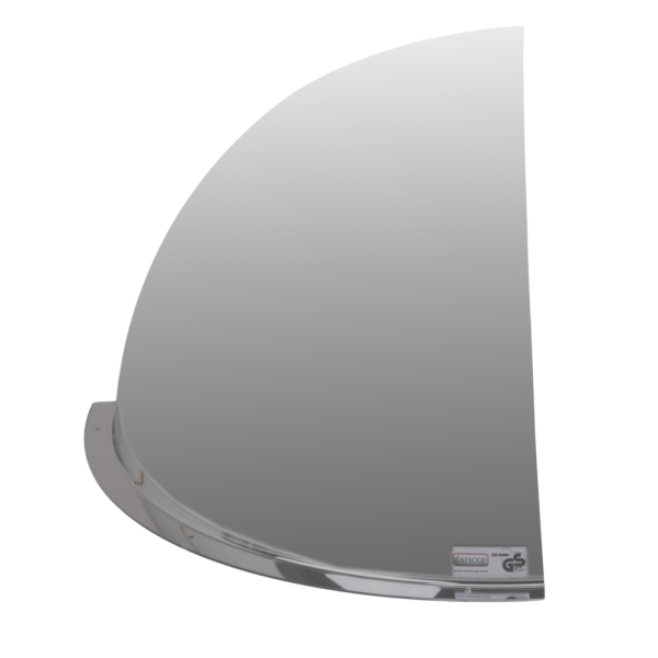 90° Kupolformad vidvinkelspegel i akryl, flera storlekar