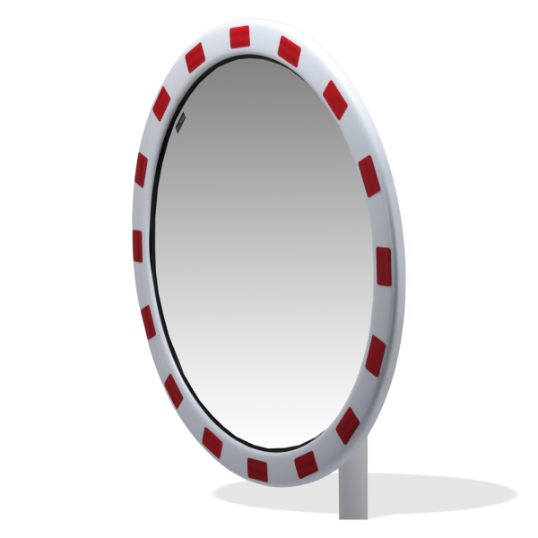 Rund trafikspegel i INOX, flera storlekar