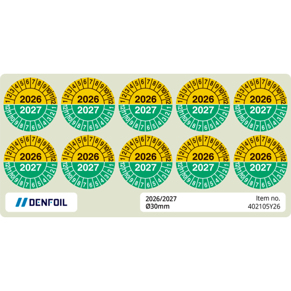 Kontrollmärken 2026–2027