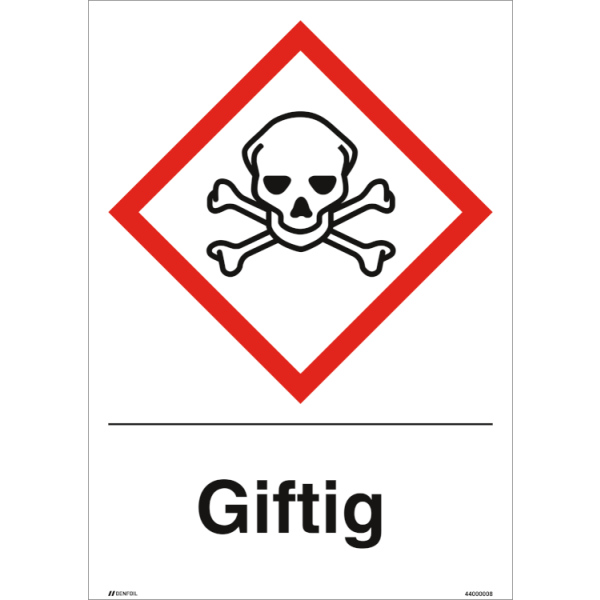 Giftig GHS skylt