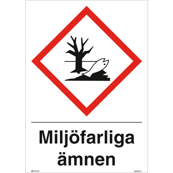 Miljöfarliga ämnen GHS skylt