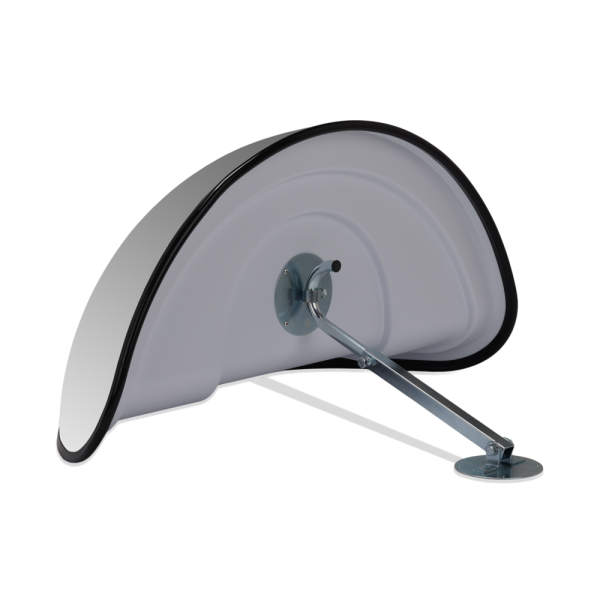 Oval vidvinkelspegel i akryl, flera storlekar