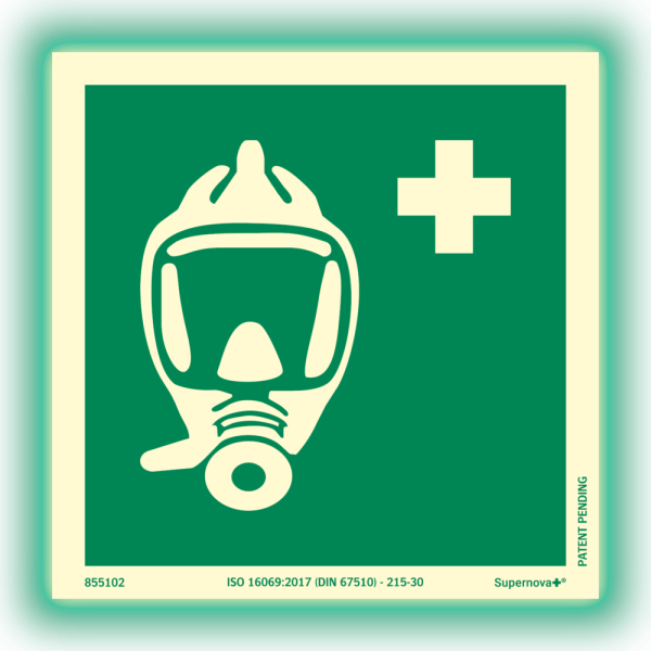 Supernova+® Flykthuva ISO - Färgefterlysande 150 x 150 mm