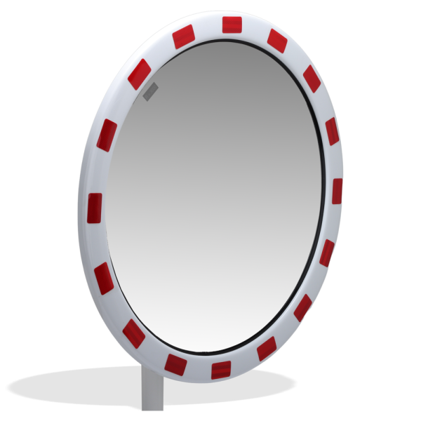 Rund trafikspegel i INOX, flera storlekar