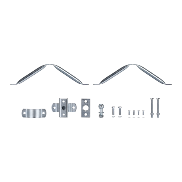 Type I Kulefäste i galvaniserat stål, för vägg- och stolpfäste