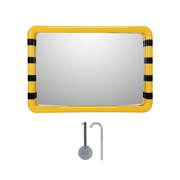 Rektangulär kontrollspegel i akryl, flera storlekar