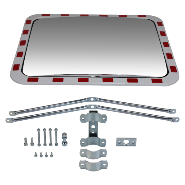 Rektangulär industrispegel i polykarbonat, flera storlekar