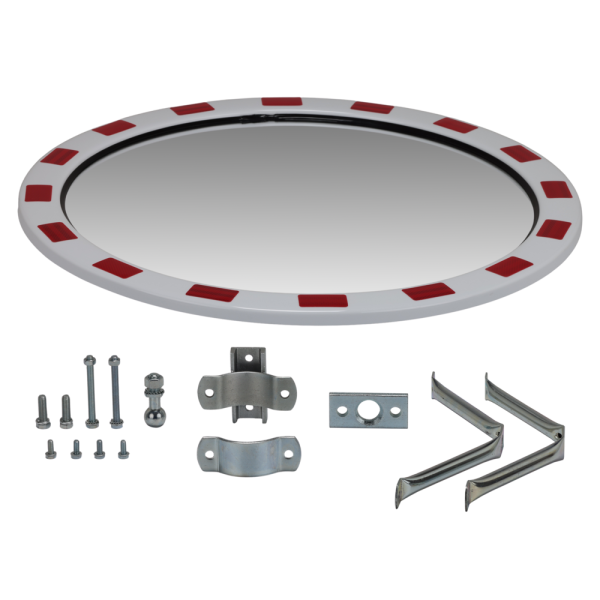 Rund trafikspegel i polykarbonat, flera storlekar