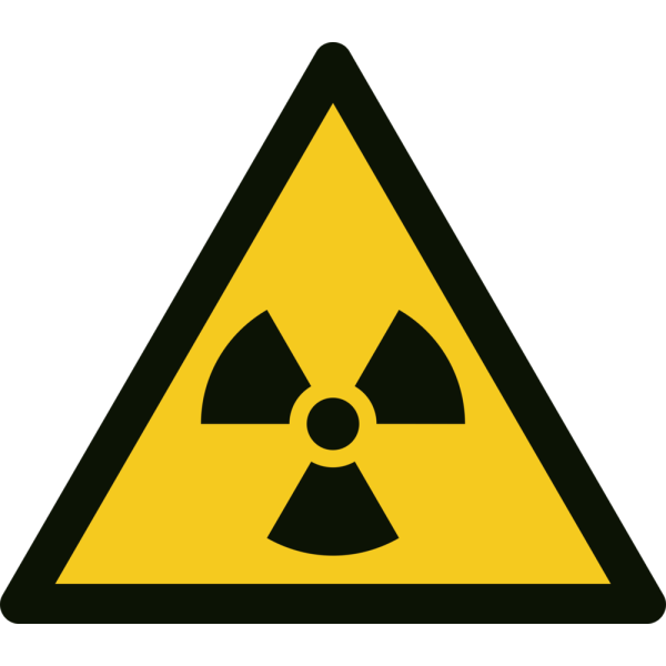 Radioaktivt ämne varningsskylt - ISO 7010