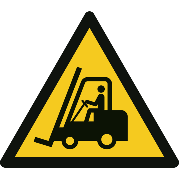 Trucktrafik varningsskylt - ISO 7010