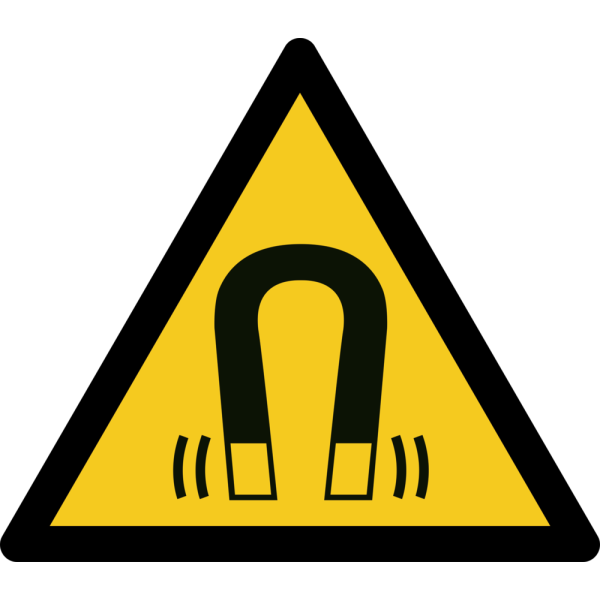 Magnetfält varningsskylt - ISO 7010