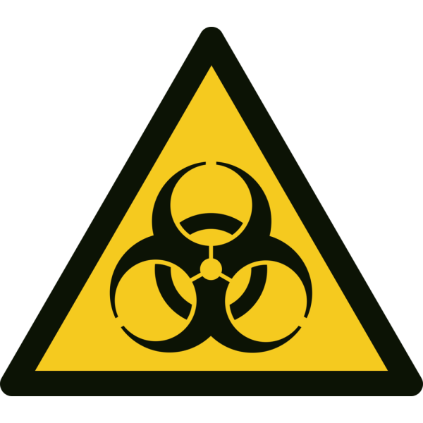 Smittorisk varningsskylt - ISO 7010