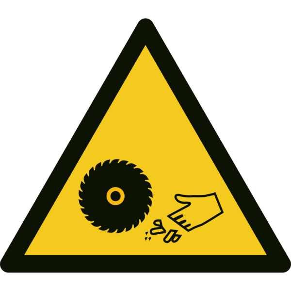 Håll koll på fingrarna varningsskylt