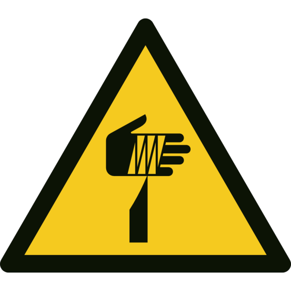 Vasst föremål varningsskylt - ISO 7010