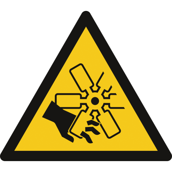 Roterande blad - Varningsskylt - ISO 7010: W088