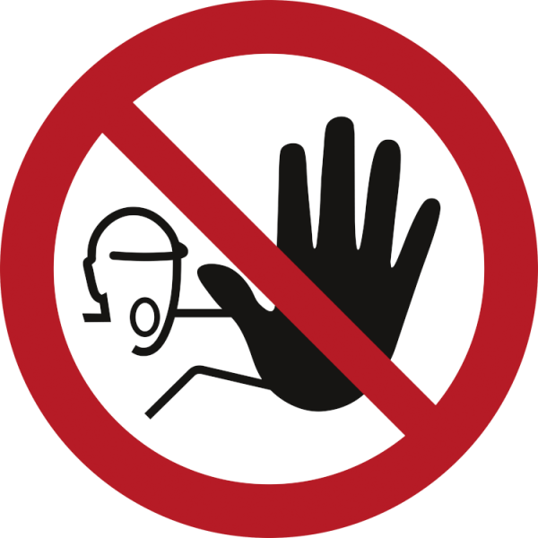 Tillträde förbjudet förbudsskylt