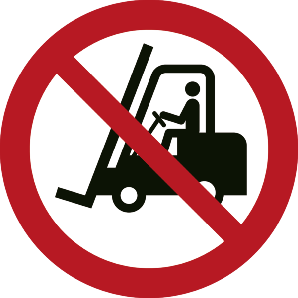 Förbud mot lastbilskörning förbudsskylt - ISO 7010