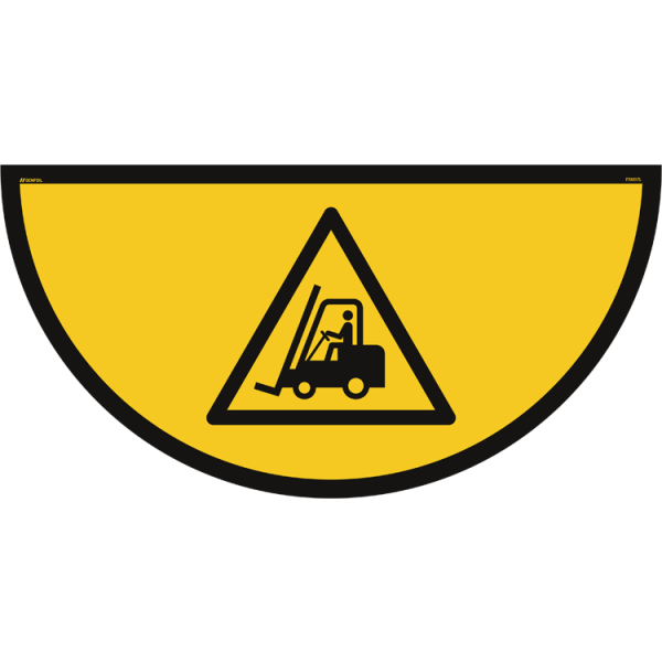 Körande transport - Golvskylt - ISO 7010