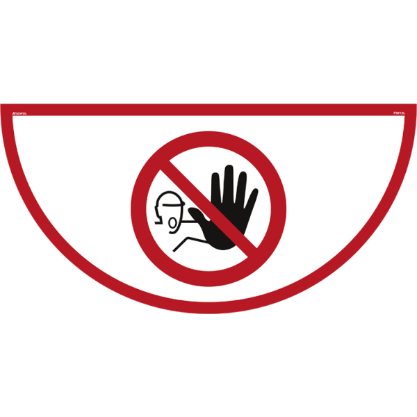Tillträde förbjudet - Golvskylt - ISO 7010