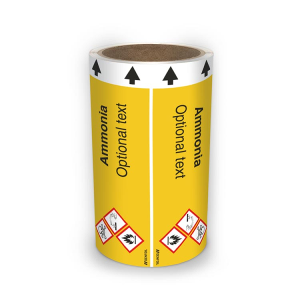 ISO Rörmärkning - Ammonia (english) ISO 20560