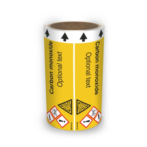 ISO Rörmärkning - Carbon monoxide (english) ISO 20560