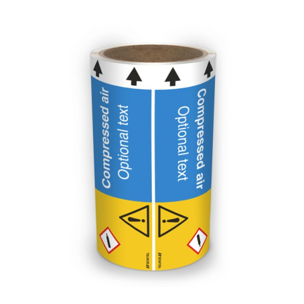 ISO Rörmärkning - Compressed air (english) ISO 20560