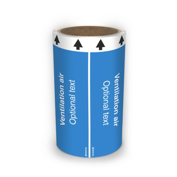 ISO Rörmärkning - Ventilation air (english) ISO 20560