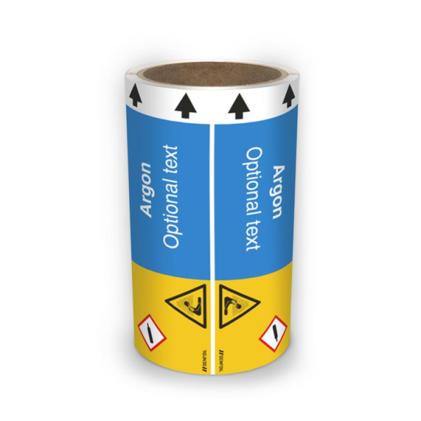 ISO Rörmärkning - Argon (english) ISO 20560