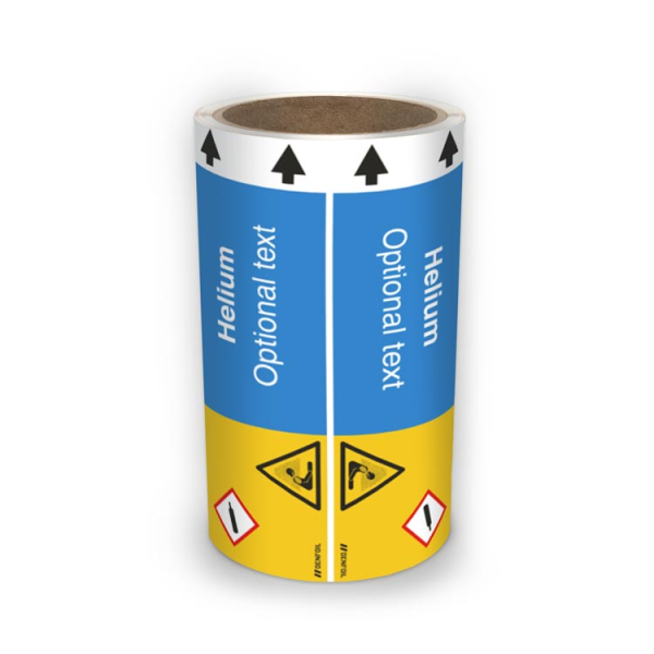 ISO Rörmärkning - Helium (english) ISO 20560