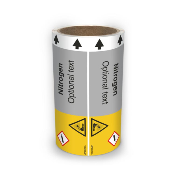 ISO Rörmärkning - Nitrogen (english) ISO 20560