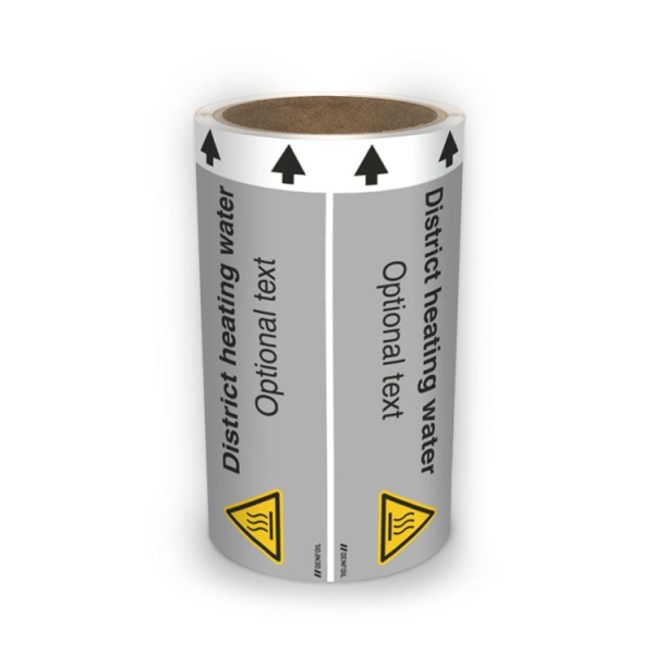 ISO Rörmärkning - District heating water (english) ISO 20560