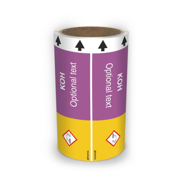 ISO Rörmärkning - Potassium hydroxide (english) ISO 20560