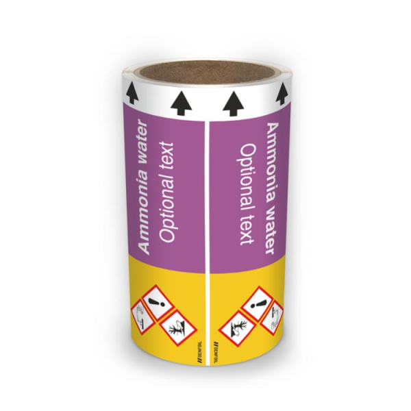 ISO Rörmärkning - Ammonia water (english) ISO 20560