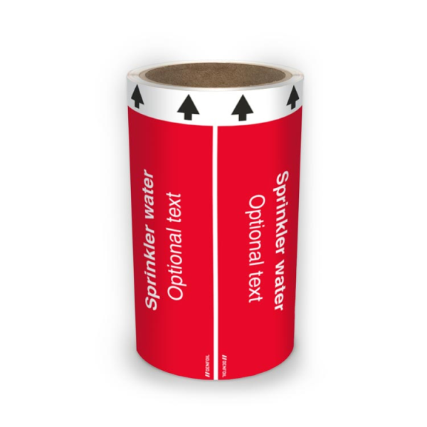 ISO Rörmärkning - Sprinkler water (english) ISO 20560