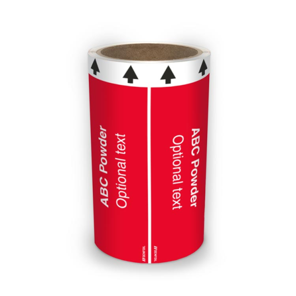 ISO Rörmärkning - ABC Powder (english) ISO 20560