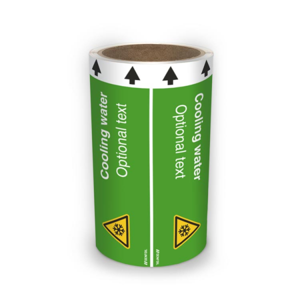 ISO Rörmärkning - Cooling water (english) ISO 20560