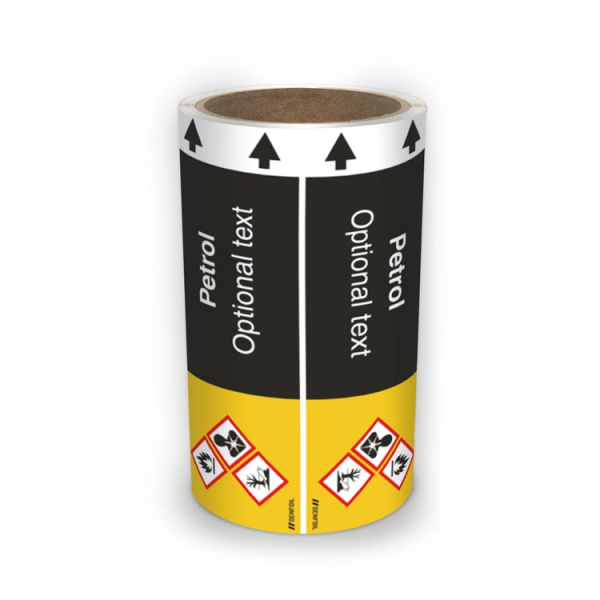 ISO Rörmärkning - Petrol (english) ISO 20560