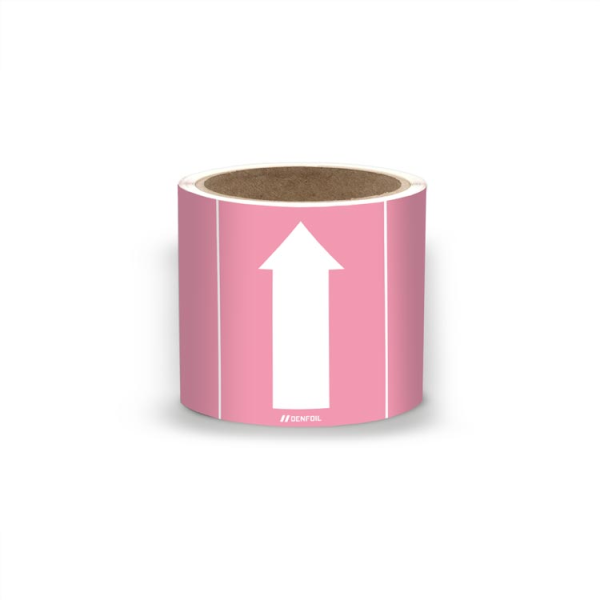 SIS Rörmärke för massor och suspensioner - Ljusröd, flera varianter + kan anpassas